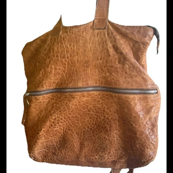 Brown Leather Women's Backpack - Picture 2 of 9